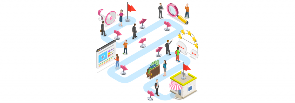 Ilustração sobre marketing digital